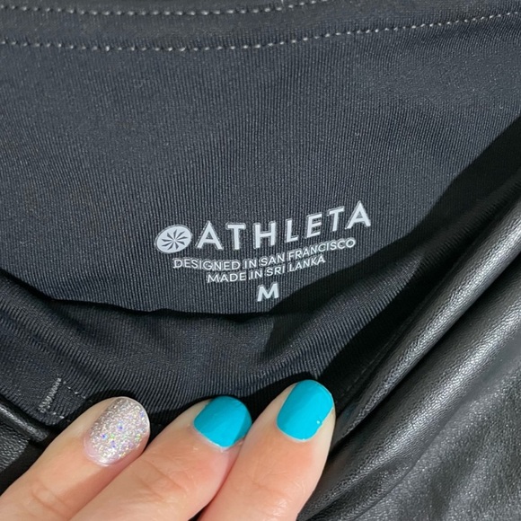 Athleta All Over Gleam Faux Leather Leggings - Picture 5 of 5